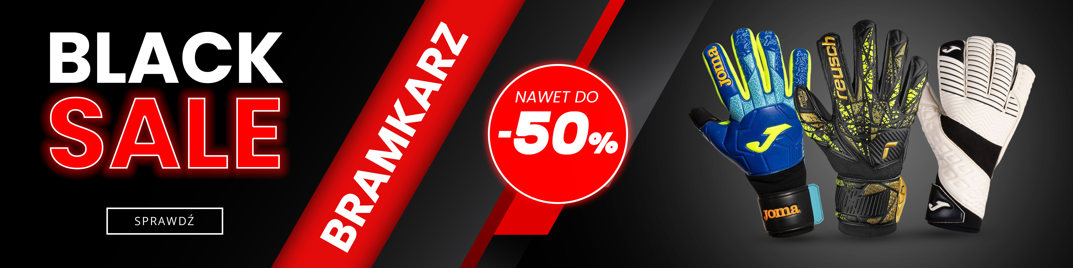 Baner Black Sale dla bramkarza