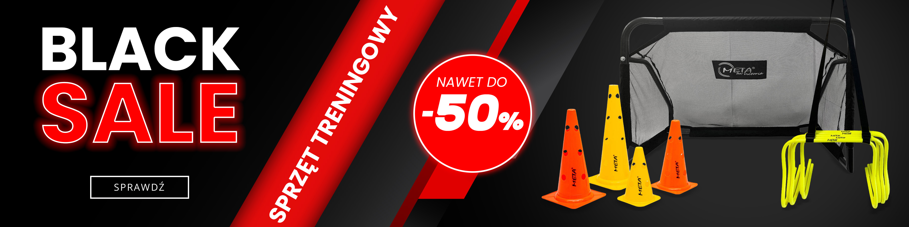Baner Black Sale na sprzęt treningowy