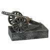 Statuetka Armata PC 52701 H9 – miniaturowa replika zabytkowego działa na podstawie, antyczne wykończenie, 9 cm