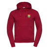 Bluza z kapturem MAZUR KARCZEW czerwona – wszyty herb, nadruk DTF, barwy klubowe
