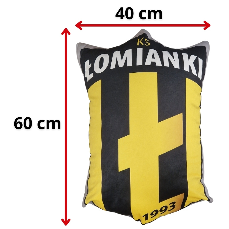Poduszka ONZE w kształcie herbu - wymiary mazur łomianki