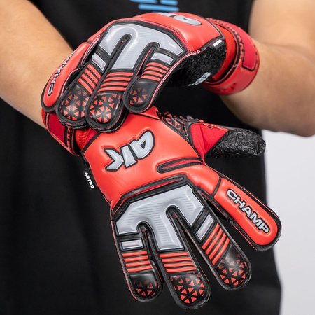 Rękawice 4Keepers Champ Astro VII HB junior z płynem do czyszczenia - pewny chwyt dla juniora na sztucznej nawierzchni