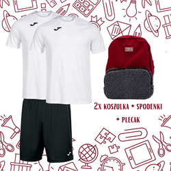 Zestaw szkolny JOMA - strój na WF z dwiema koszulkami i plecakiem Friendly
