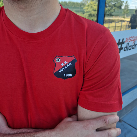 Komplet treningowy VULCAN – 2 koszulki z herbem DTF i napisem, spodenki, personalizowany dla zawodników