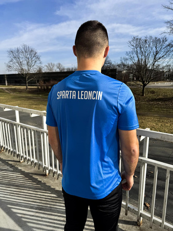 Koszulka treningowa SPARTA LEONCIN – oddychający materiał, herb DTF, nadruk nazwy, personalizowana