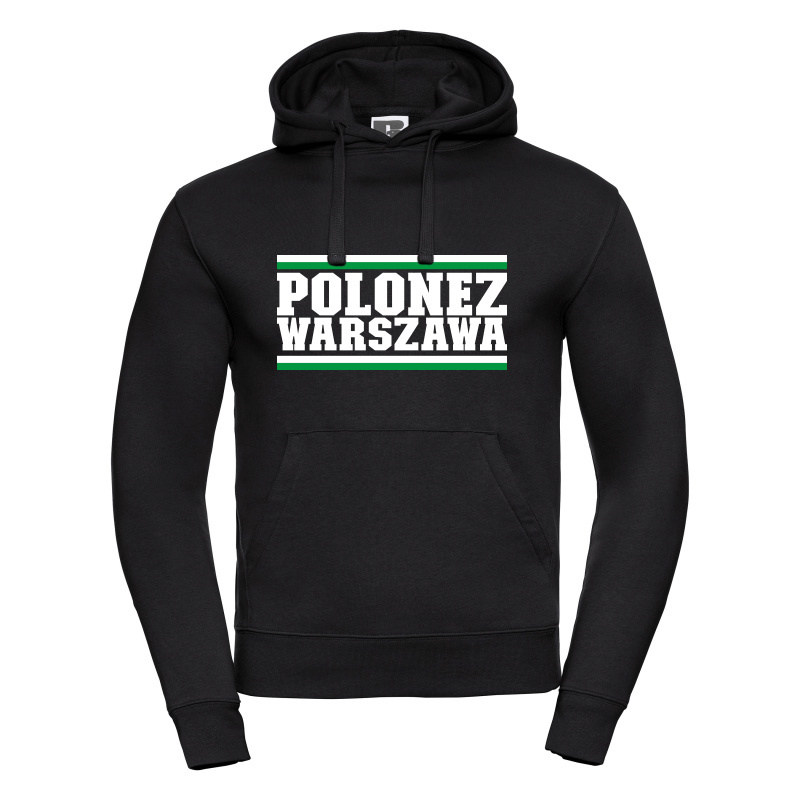 Bluza lifestyle POLONEZ WARSZAWA czarna – przód