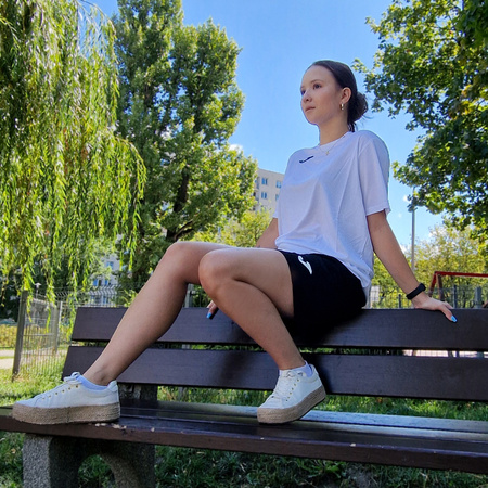 2x koszulka + spodenki komplet sportowy JOMA na WF strój sportowy do szkoły na zajęcia wychowania fizycznego + plecak szkolny