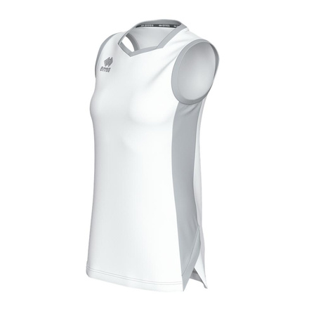 Koszulka koszykarska Erreà Becky GM2I0S00300 biała – komfort i wydajność na boisku