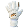 Rękawice 4Keepers Champ Gold VII RF2G junior z płynem do czyszczenia rękawic gratis - białe rękawice bramkarskie w rozmiarach juniorskich