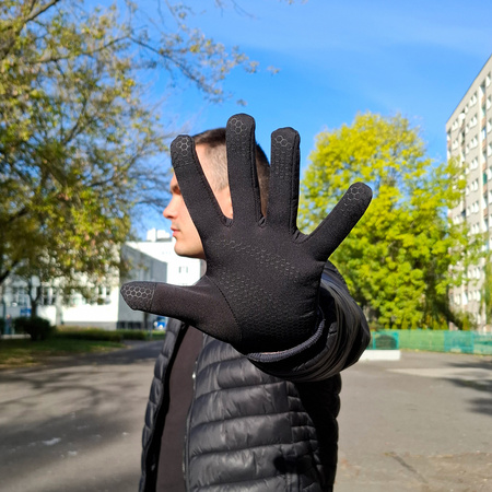 Zestaw zimowy treningowy ONZE czapka + komin + rękawiczki