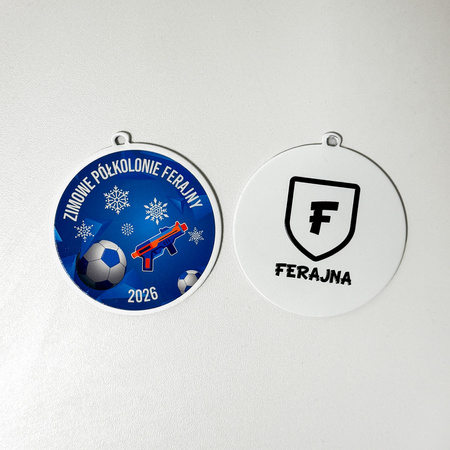 Medal metalowy DU7001.20 70mm z nadrukiem UV