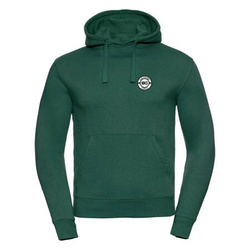 Bluza z kapturem MKS OTWOCK zielona – bawełniana kangurka z herbem DTF i nazwą na plecach, personalizowana