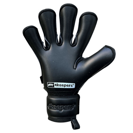 Rękawice 4Keepers Champ Gold Black VII RF2G junior z płynem do czyszczenia rękawic - styl i funkcjonalność w bramce