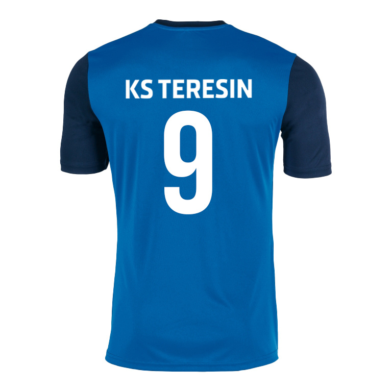 Koszulka meczowa KS TERESIN niebieska – personalizacja