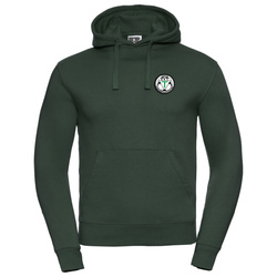 Bluza z kapturem KS TERESIN zielona - bawełniana kangurka z wszytym herbem klubu