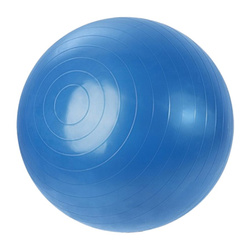 Piłka gimnastyczna 65 cm niebieska – idealna do ćwiczeń domowych i rehabilitacji