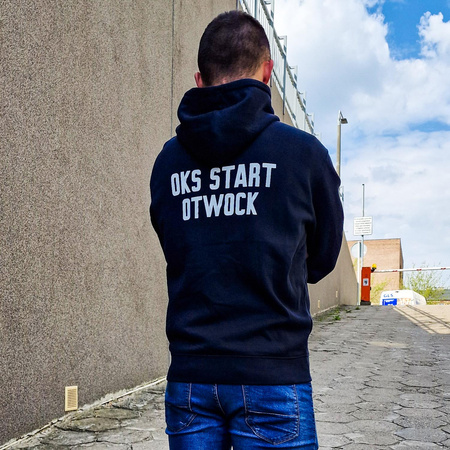 Bluza bawełniana lifestyle kangurka z nadrukami (PREMIUM)