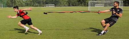 Pas do treningu szybkościowego na uwolnienie YAKIMA 100180 – oporowa taśma do poprawy siły i dynamiki