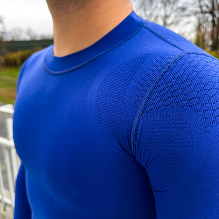 Koszulka termoaktywna Joma Brama Emotion 100764.701 niebieska - ochrona termiczna w klasycznym kolorze
