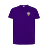 Koszulka treningowa JHK AP11 fioletowa bawełniana z herbem DTF, personalizowana