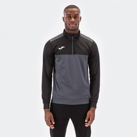 Bluza piłkarska Joma Winner 100947.151 szaro czarna bluza sportowa rozpinana