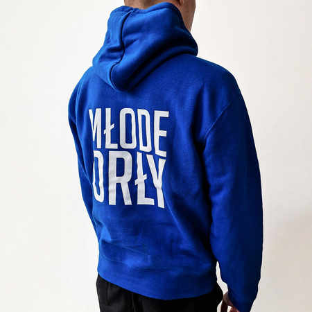 Bluza bawełniana lifestyle kangurka z nadrukami (PREMIUM)