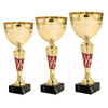 Zestaw pucharów BI BIE.SERIE34 H33 H31 H28 – złote trofea sportowe na podium
