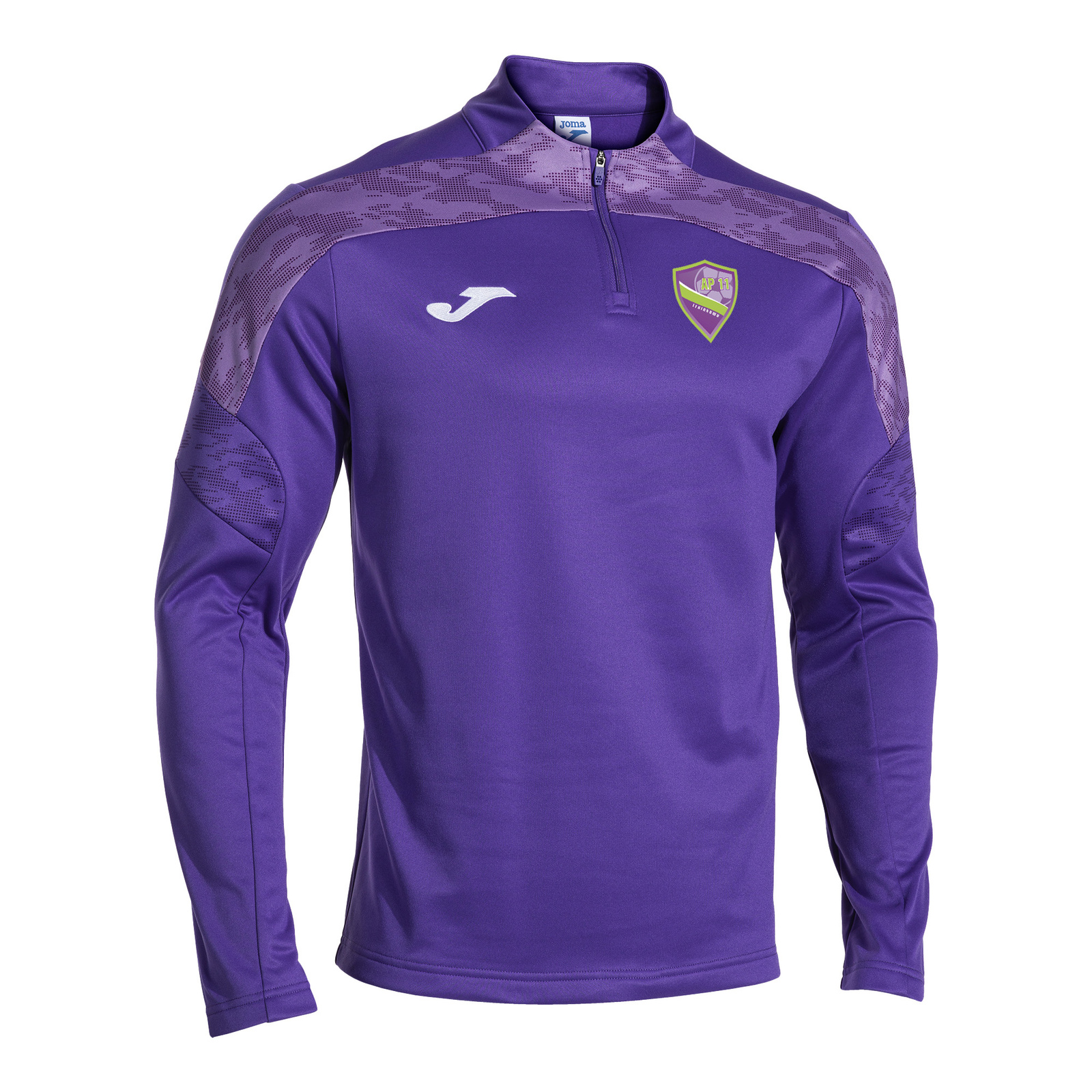 Bluza Joma AP11 fioletowa z krótkim suwakiem – materiał