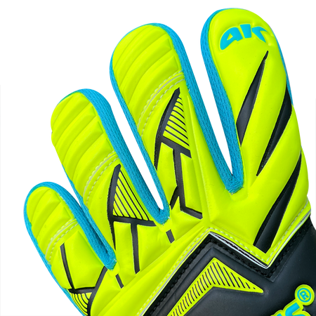 Rękawice 4Keepers Force V5.25 Wave NC Junior - pianka Super Low Grip, kolor limonkowo-czarny