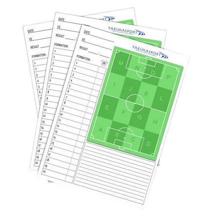 Blok trenera A4 dnia meczowego YAKIMA 100279 – notatnik trenera do zapisywania taktyki i rozpisywania składu drużyny