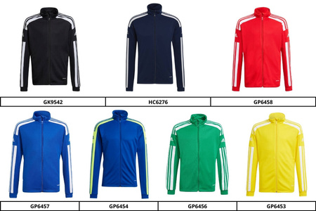 18x dres JUNIORSKI bluza adidas SQUADRA21 z długim suwakiem + spodnie adidas SQUADRA21 ze zwężoną nogawką