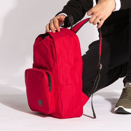 Plecak Joma Beta 401051.600 - czerwony, pojemny, sportowy, z kieszenią przednią, wytrzymały