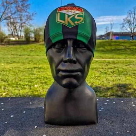 Czapka treningowa MAZUR KARCZEW – elastyczna, sublimowany nadruk, barwy klubowe