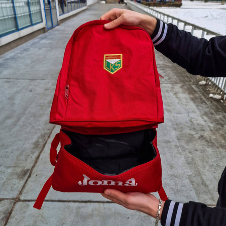 Plecak JOMA MAZUR KARCZEW – wszyty herb, nadruk inicjałów, 23,8l