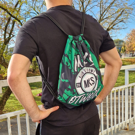 Worek na plecy MKS OTWOCK czarny – indywidualny wzór sublimowany, szybka wysyłka