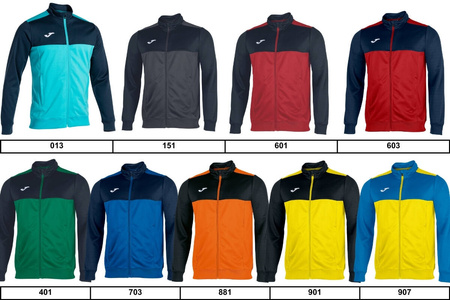 Komplet dresowy JOMA 18x bluza winner 101008 z długim suwakiem + spodnie combi gold 100761