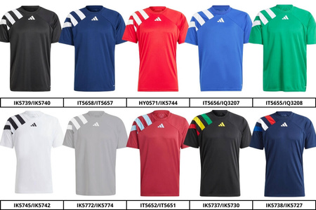 18x komplet koszulka adidas FORTORE23 + spodenki ENTRADA22
