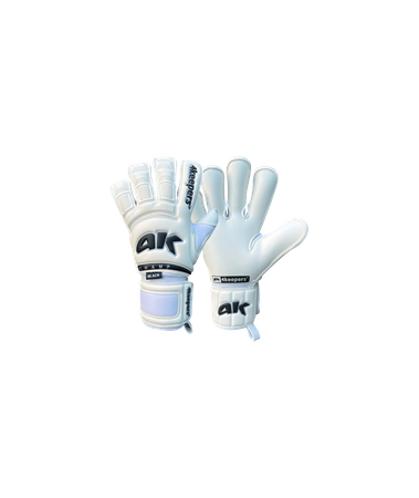 Rękawice 4Keepers Champ Black VI RF2G z płynem do czyszczenia - technologia Super Soft Grip, krój Roll Finger 2nd Gen, elegancka biel