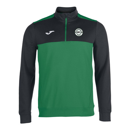 Bluza treningowa MKS OTWOCK zielono-czarna – z suwakiem, herbem DTF, nazwą na plecach, personalizowana