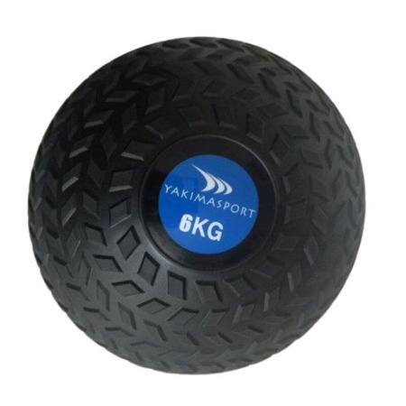 Piłka lekarska Yakima Slam Ball PRO 7 kg – czarna, 25 cm