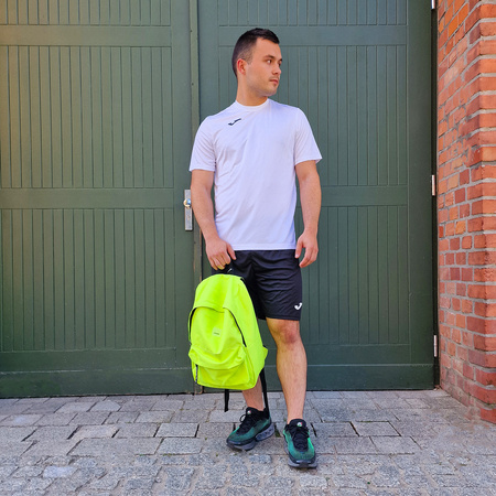 Zestaw szkolny JOMA – ubranie sportowe szkolne – 2x biała koszulka, czarne spodenki i plecak