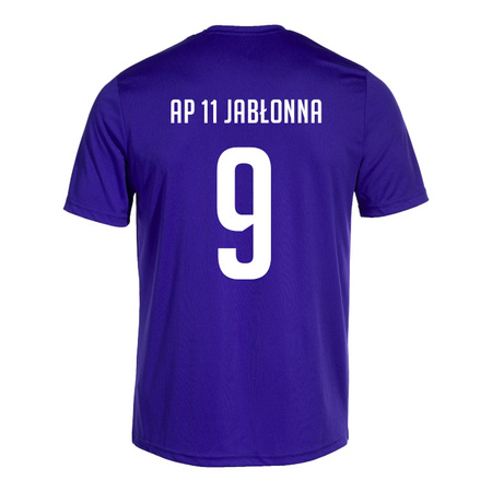 Koszulka meczowa JOMA AP11 JABŁONNA fioletowa z herbem DTF, numerem i napisem, personalizowana