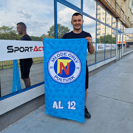 Ręcznik ONZE z mikrofibry, nadruk dwustronny