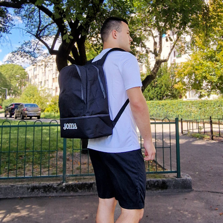 2x koszulka + spodenki komplet sportowy JOMA na WF strój sportowy do szkoły na zajęcia wychowania fizycznego + plecak sportowy z dolną komorą