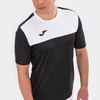 Koszulka piłkarska Joma Winner 100946.102 czarno biały t-shirt sportowy