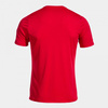 Koszulka piłkarska Joma Olimpiada 103245.600 - czerwona, krótki rękaw, recyklingowany materiał, elastyczny dekolt, t-shirt sportowy