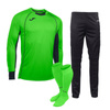 Zestaw bramkarski Joma Protec limonkowy - trójczęściowy komplet z długim rękawem, spodnie z ochraniaczami, profesjonalne getry, zwiększona ochrona, wysoka widoczność