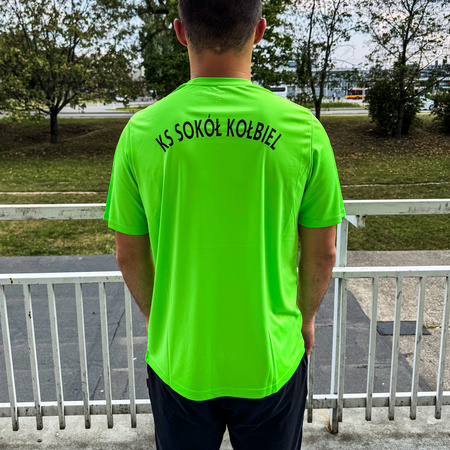 Koszulka treningowa SOKÓŁ KOŁBIEL – oddychający materiał, herb żakardowy, nadruk nazwy, personalizowana