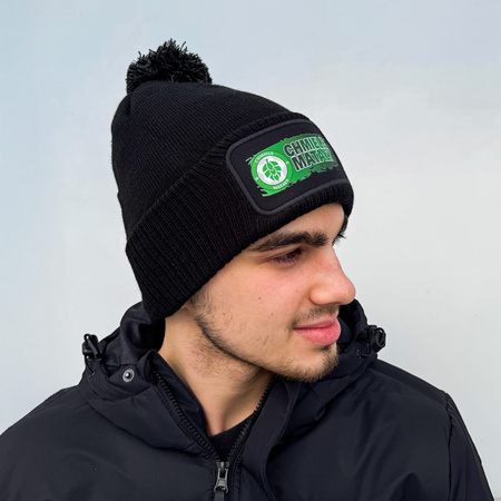 Czapka zimowa z pomponem + nadruk