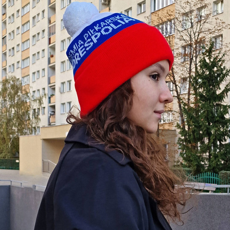 Czapka ONZE zimowa z wywinięciem i pomponem